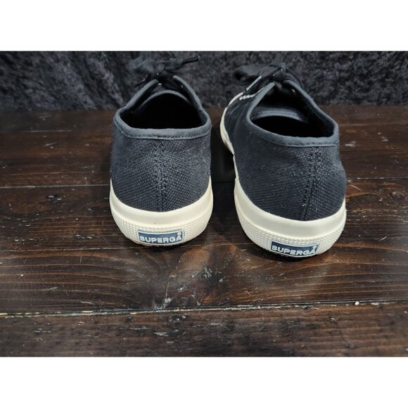 EUC Superga 2750 Cotu Classic Black Canvas Sneaker/Sz. 9(US Women) (7.5 US Men) - Picture 6 of 9